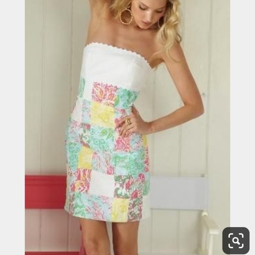 Lilly Pulitzer Franco Strapless Empire Waist Dress